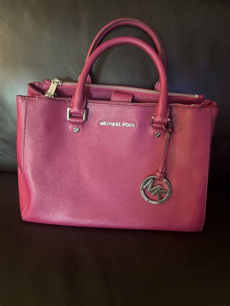 michael michael kors sutton medium satchel raspberry